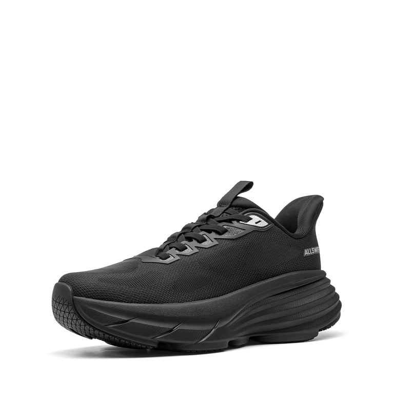 最終価格 SHISEI W CROSS SLIPON / BLACK 24cm ALLSWIFIT Women's Slip-On Walking Shoes Hands-Free Cushion Running