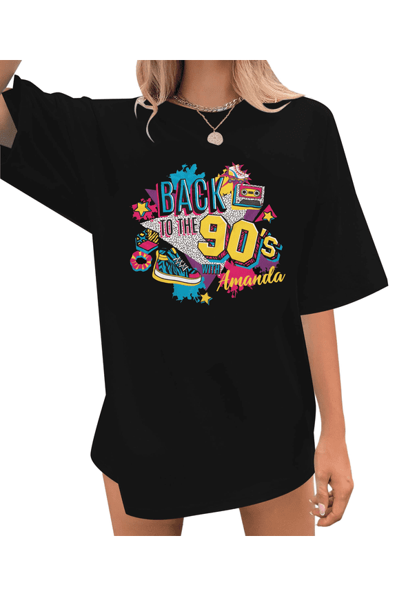 90s Outfit for Women Take Me Back to The 90's Shirt Vintage T-Shirt Casual 90s Nostalgia Short Sleeve Tops