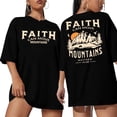 thumbnail image 1 of ALLTB Christian Faith Shirts for Women Jesus Shirt Inspirational Bible Verse T-Shirt Religious Oversized Graphic Tee, 1 of 5