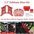 thumbnail image 1 of ALLTIMES 2.5" Subframe Riser Kit for Sur Ron LBX for Segway X260 / X160, Red CNC 7075 Aluminum, 1 of 12