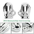 thumbnail image 1 of ALLTIMES 2PCS Motorcycle Rear Axle Covers Cap Guard Bar Shield, for Harley V-Rod VRSCDX Muscle VRSCF 02-17, Metal Chrome, 1 of 7
