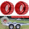 thumbnail image 1 of ALLTIMES 2PCS Oil Bath Hub Cap for EZ-Loader Boat Trailer, CNC Aluminum Oil Filler Caps W/O-Ring Fit 10" 5 Lug Hub and Drum, 250-034388, 1 of 9