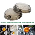 thumbnail image 1 of ALLTIMES 2PCS Turn Signal Covers for Kawasaki Vulcan / Yamaha V-Star，Durable ABS Smoke, 1 of 7