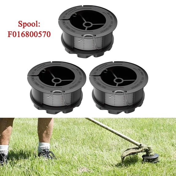 ALLTIMES 3PCS F016800570 Replacement Strimmer Trimmer Spool for Bosch Lawn Mower Series for Universal GrassCut 18/18-26/18-260