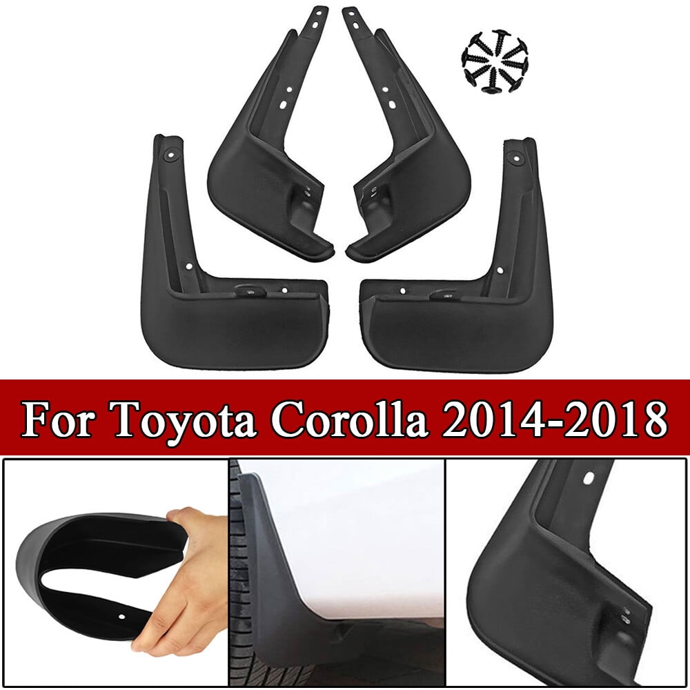 ALLTIMES 4PCS Mud Flaps Splash Guards for Toyota Corolla 20142018