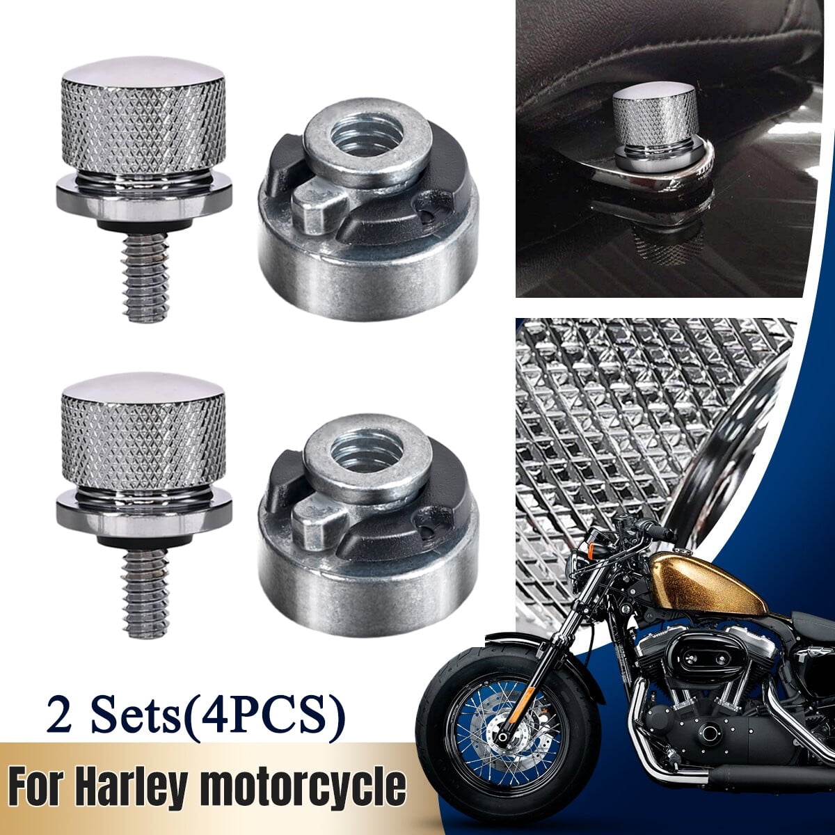 Trichtu Mount Rear Fender Seat Bolt Nut Kit For Harley Touring Electra Glide 1996-2022