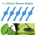 ALLTIMES 5PCS Plastic Lawn Mower Blades, Sharp Durable Grass Trimmer