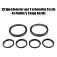 thumbnail image 1 of ALLTIMES 6PCS Motorcycle Gauge Bezel, Black or Chrome CNC Aluminum, Instrument Board Speedometer Trim, for Electra Glide for Street Glide for Road Glide and for Trike Models 1996-2013, 1 of 7