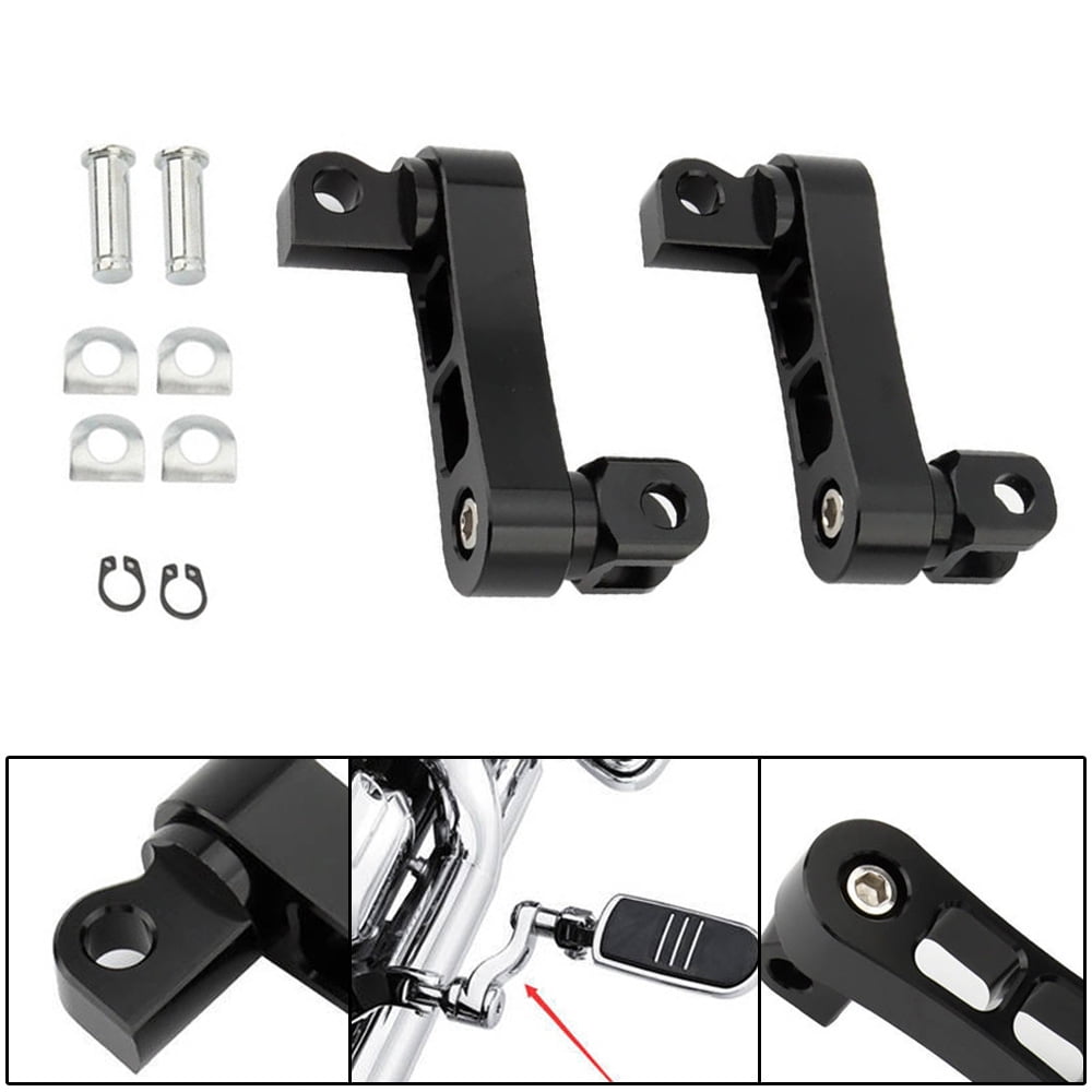 ALLTIMES Adjustable Foot Pegs Mount, for Harley Motorcycles with Male