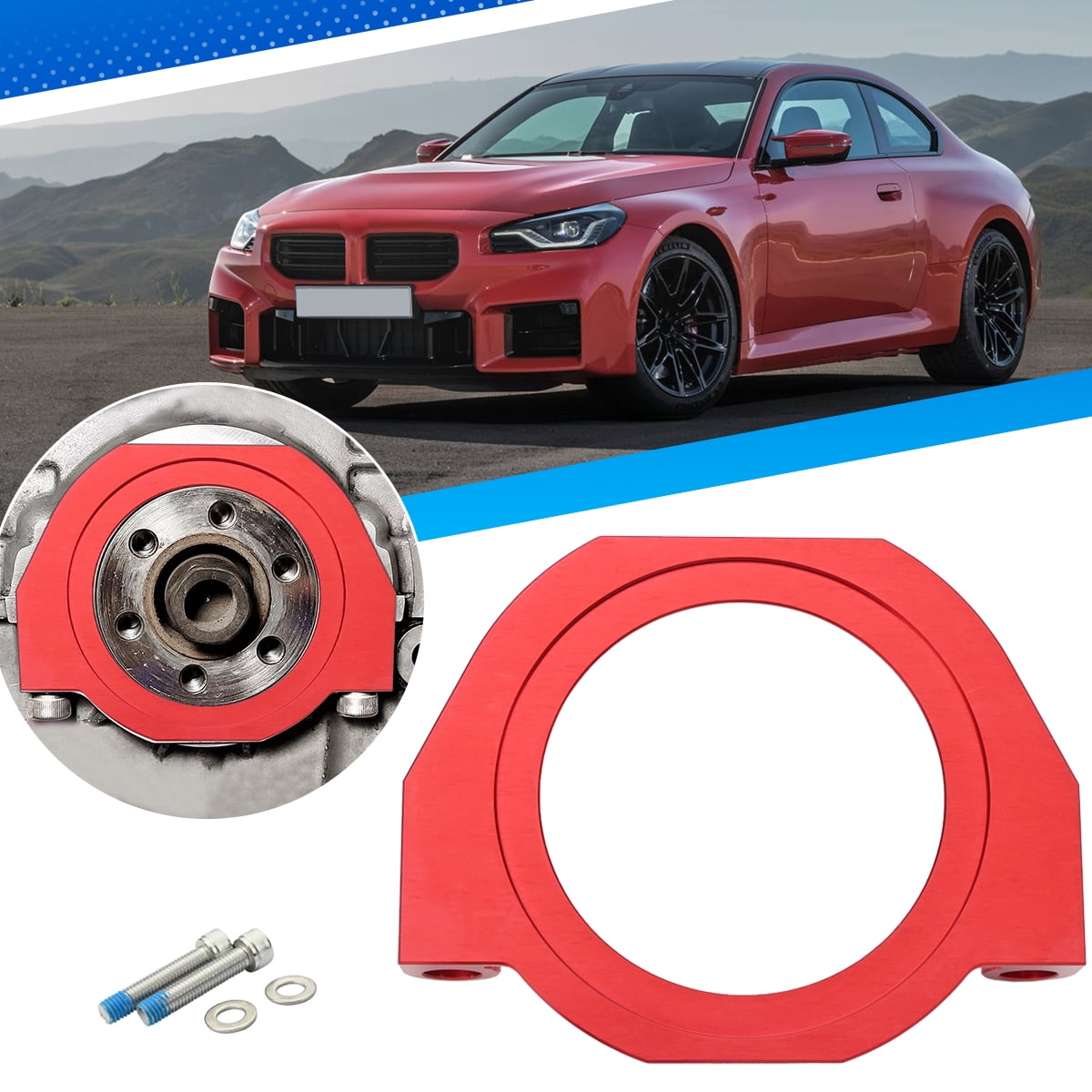 ALLTIMES Aluminum Crank Seal Serpentine Belt Protection Guard for BMW ...