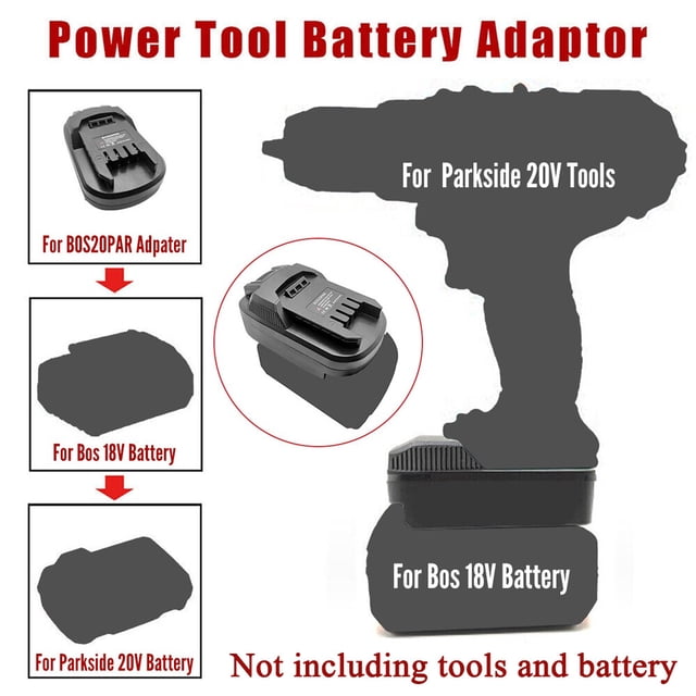 ALLTIMES BS20PAR Battery Adapter Converter for Bosh 18V Max Lithium-ion ...