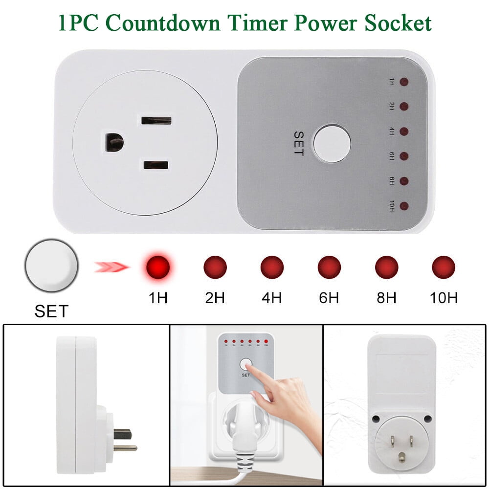 ALLTIMES Countdown Timer Power Socket, Auto Shut off Outlet Plugin