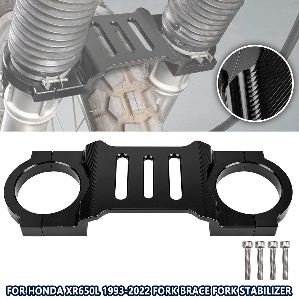 ALLTIMES Fork Brace Fork Stabilizer with Bolts for Honda XR650L 1993