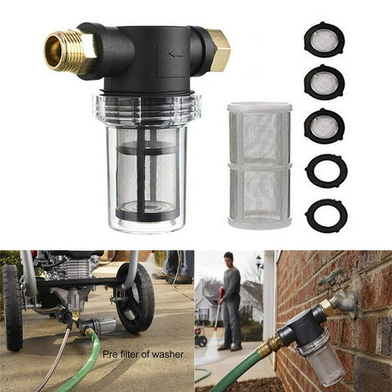 ALLTIMES Garden Hose Filter For Pressure Washer Inlet Water Inline Sediment Filter
