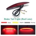 thumbnail image 1 of ALLTIMES Motorcycle LED Rear Brake Tail Light for Harley for Dyna for Fat Bob, Red Light, Black or Red Lens, 1 of 7