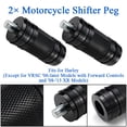 thumbnail image 1 of ALLTIMES Motorcycle Shifter Peg Shift Foot Pegs Lever for Harley, CNC Billet Aluminum Silver, 2PCS, 1 of 8