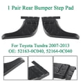 thumbnail image 1 of ALLTIMES Rear Bumper Step Pad (Left+Right) for Toyota Tundra 2007-2013, 52163-0C040, 52164-0C040, Black ABS Plastic, 1 of 5
