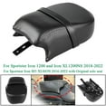 thumbnail image 1 of ALLTIMES Rear Passenger Solo Seat for Sportster Iron 1200 and Iron XL1200NS 2018-2022 for Sportster Iron 883 XL883N 2016-2022 with Original Equipment Solo Seat, Black Synthetic leather+Foam, 1 of 6