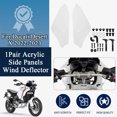 thumbnail image 1 of ALLTIMES Side Panels Fairing Covers Wind Deflector for Ducati Desert X 2022-2023, Acrylic Clear, 1 of 8
