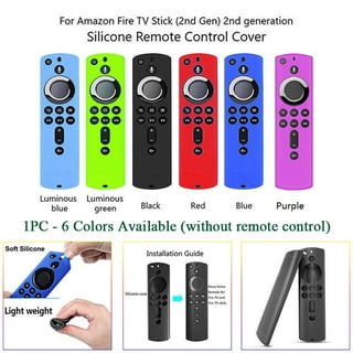 Funda de Control remoto para  Fire TV Stick 4K 2018, carcasa  protectora de silicona para Fire TV Stick de 2ª y 4ª generación