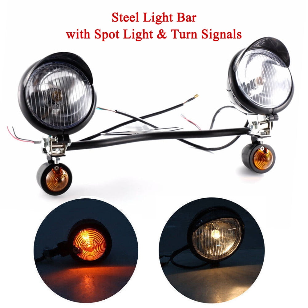 ALLTIMES Driving Passing Turn Signal Spot Light Bar 12V for Harley ...
