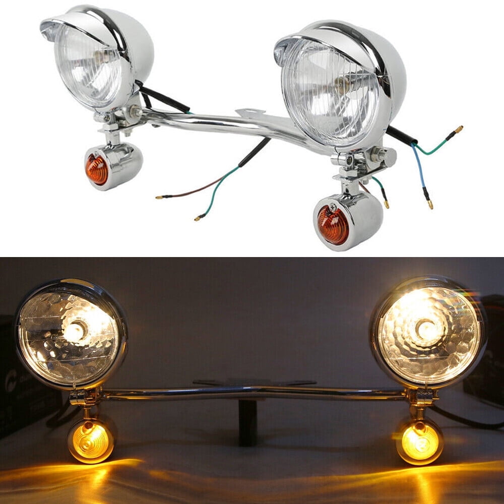 ALLTIMES Driving Passing Turn Signal Spot Light Bar 12V for Harley ...