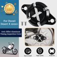 thumbnail image 1 of ALLTIMES Timing Inspection Cover for Ducati Desert X 2022+, Black 6061 Billet Aluminum Anodization CNC-machined, 1 of 9
