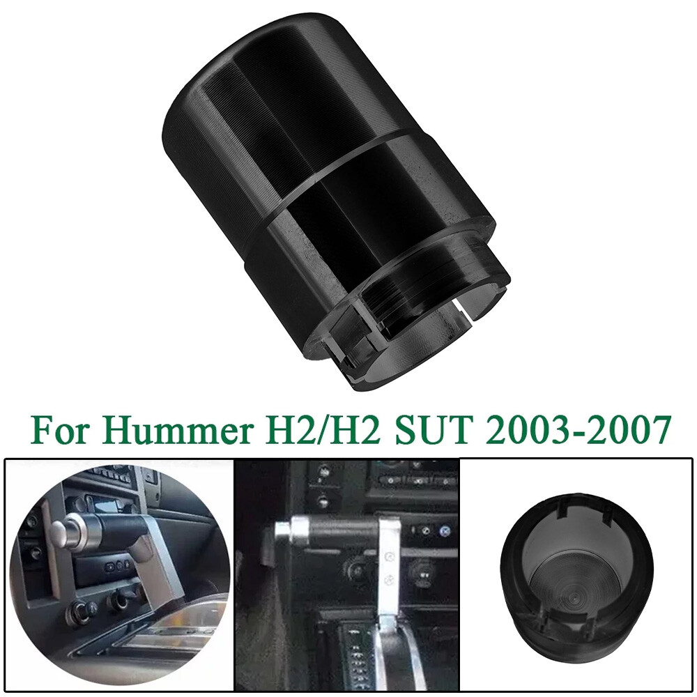 ALLTIMES Transmission Shifter Button Knob for Hummer H2/H2 SUT 20032007, Black Billet Aluminum