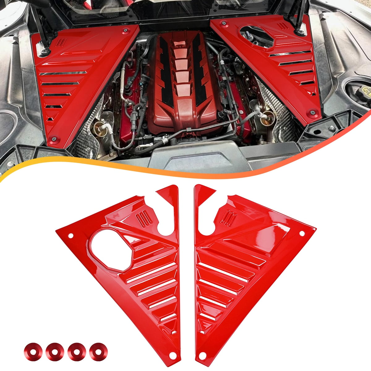 ALLTIMES Upgraded Rear Engine Bay Panel Cover For Corvette C8 Stingray ...