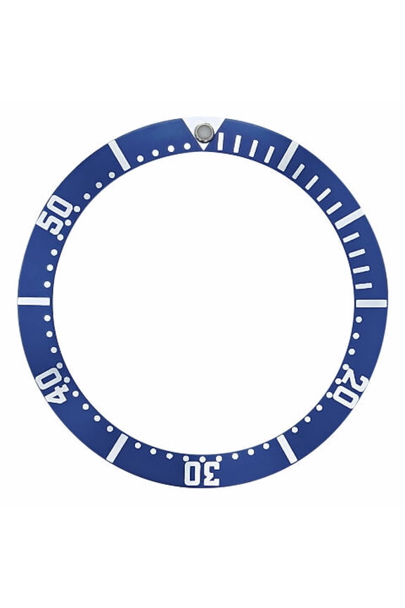 ALLUMINUM BEZEL INSERT FOR 44MM CASIO MDV-106-1AV DIVER 200M WATCH QUARTZ BLUE