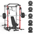 thumbnail image 1 of ALLVIATE Power Cage, 2000LBS Space Saving All-in-One Design, Cable Crossover and Dual Independent Pulley System, Heavy Duty Full Body Workout Cage with Complete Training Attachments for Home Gym, 1 of 10