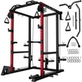 ALLVIATE Power Cage Rack, 2000LBS Squat Rack with with Cable Crossover ...