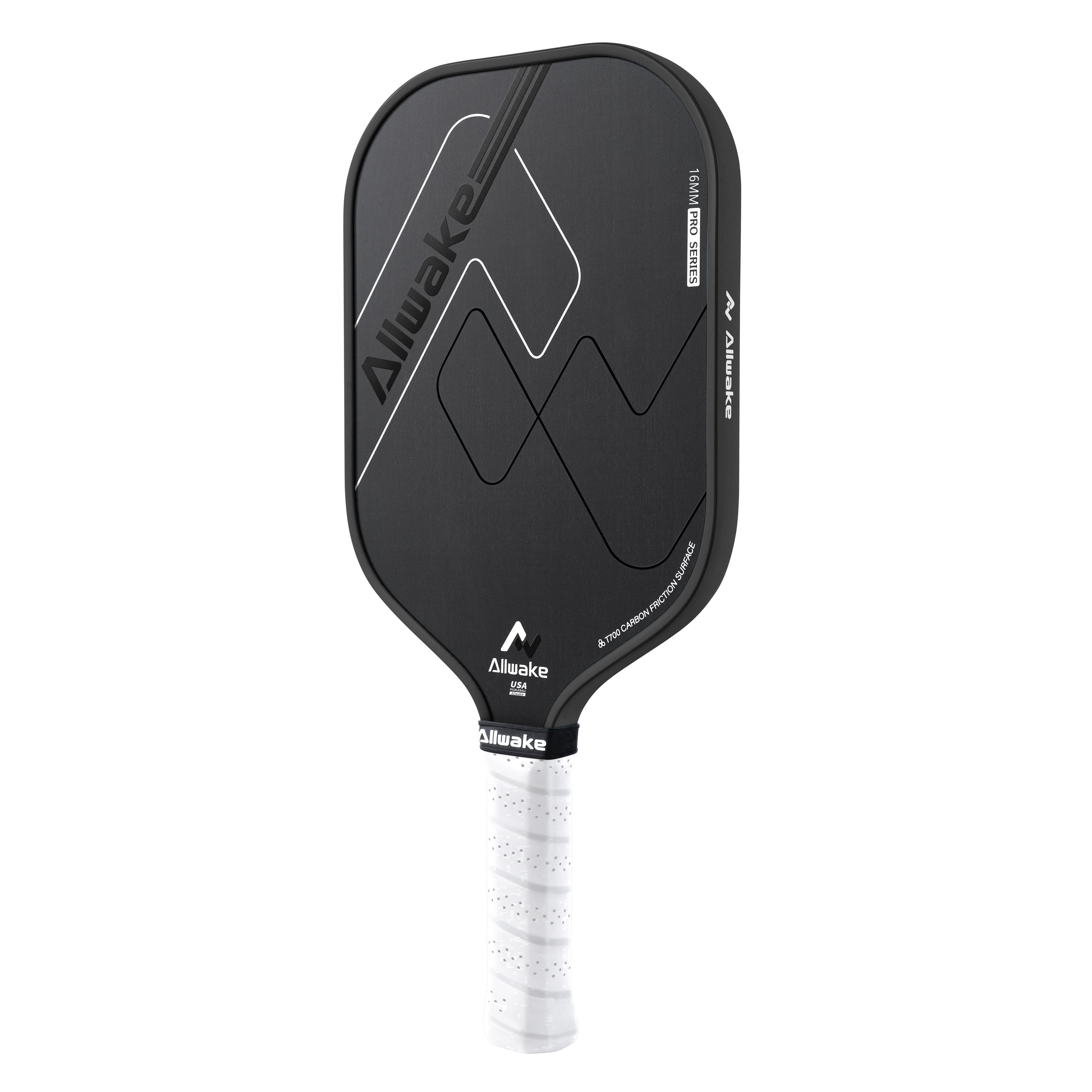 Allwake Pickleball Paddles, Multi-Layer T700 Textured Carbon Fiber Pickleball Paddle, USAPA Approved Pickle Ball Paddle, Strong Power and Spin Surface