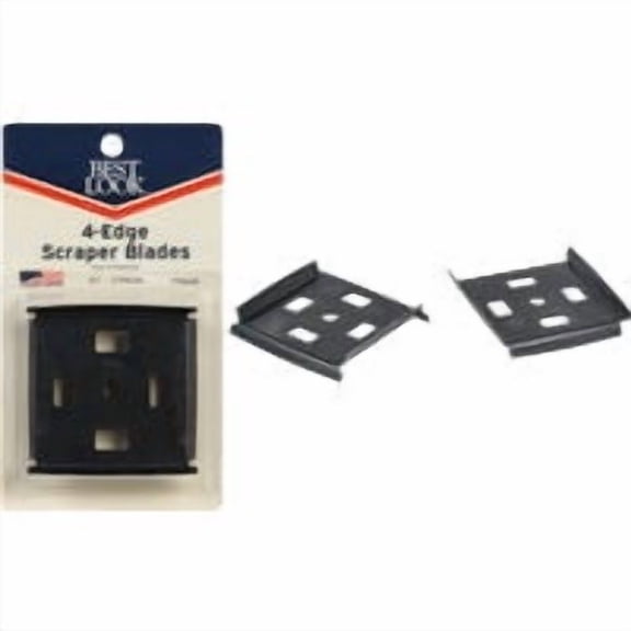 ALLWAY TOOLS Best Look 4-Edge Replacement Scraper Blade - Pack of 3