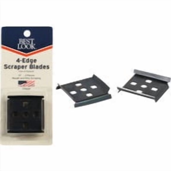 ALLWAY TOOLS Best Look 4-Edge Replacement Scraper Blade - Pack of 3