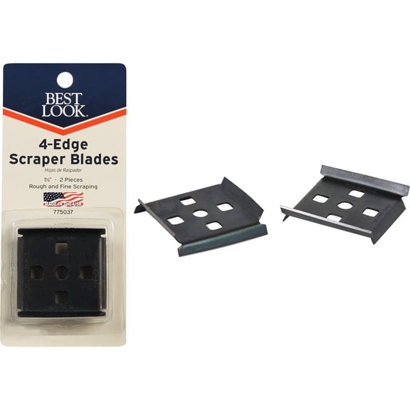ALLWAY TOOLS Best Look 4-Edge Replacement Scraper Blade - Pack of 4