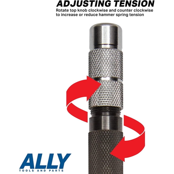 ALLY Tools Super Strong 3 PC SET of 6 Inch Heavy Duty Automatic Center Punch, Perfect Automatic Center Punch for Metal, Wood, Plastic, Glass, and Marble  Features Spring Loaded Center Punch Design