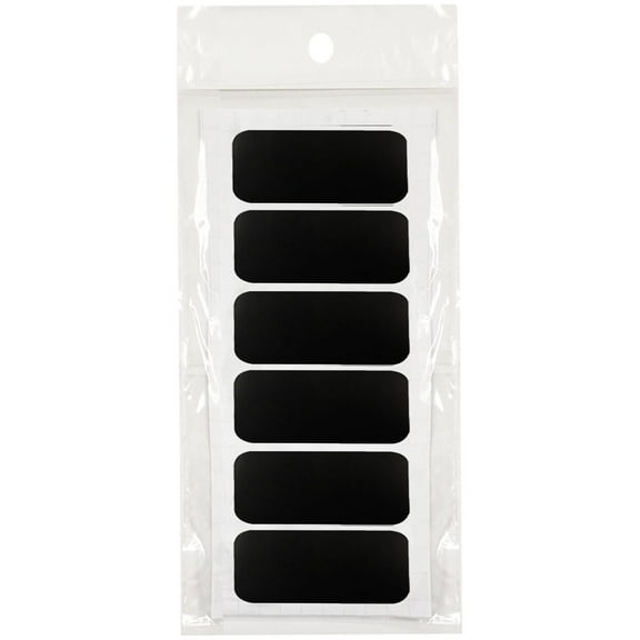 ALLYDREW 60 Rectangle Chalkboard Labels Set / Chalkboard Stickers Set for Organizing, 2.125" x 1"