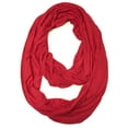 thumbnail image 1 of ALLYDREW Soft Lightweight Jersey Knit Infinity Scarf, Red, 1 of 4