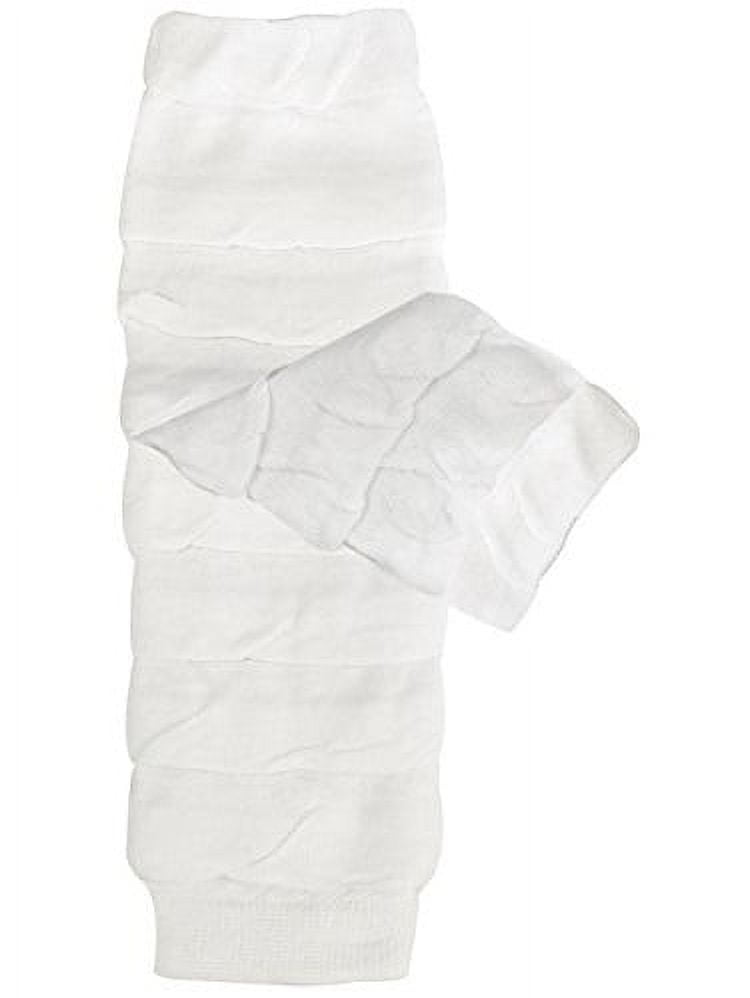 ALLYDREW Solid Baby Leg Warmer & Solid Toddler Leg Warmer for Boys & Girls (Ruffle White