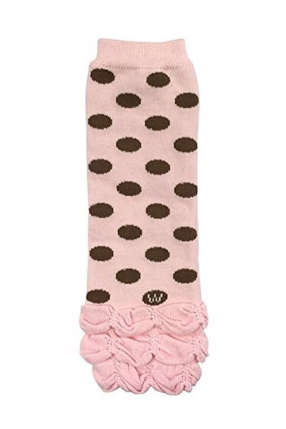 Stripes, Polka Dots & Chevron Baby Leg Warmer & Toddler Leg Warmer for Boys & Girls, Pink Polka Dots & Ruffle Bottom