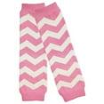 thumbnail image 1 of ALLYDREW Stripes, Polka Dots & Chevron Baby Leg Warmer & Toddler Leg Warmer for Boys & Girls, Pink & White Chevron, 1 of 2