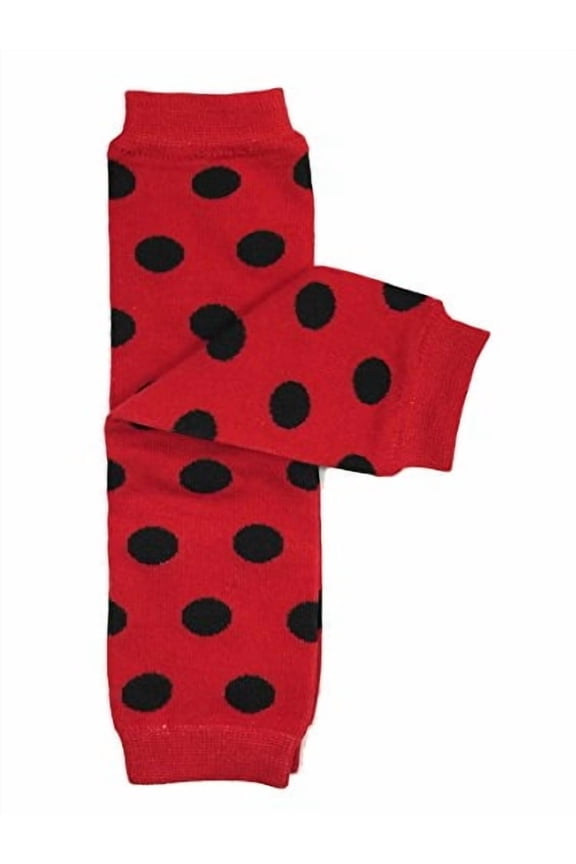 Stripes, Polka Dots & Chevron Baby Leg Warmer & Toddler Leg Warmer for Boys & Girls, Red & Black Polka Dots