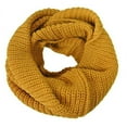 thumbnail image 1 of ALLYDREW Unisex Soft Thick Knitted Winter Warm Infinity Scarf Ribbed Knit Infinity Loop Scarf - Yellow Thick Infinity Scarf, 1 of 1