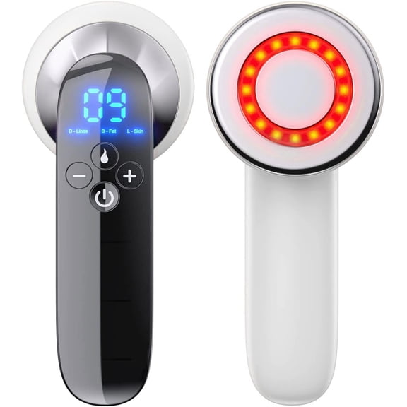 ALLYOUGER 9 Levels Adjustable Body Slimming Massager Machine, Rechargeable Handheld Skin Tightening Anti Cellulite Device for Belly Arm Leg Skin Care