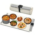 thumbnail image 1 of ALLYUU Heated Electric Warming Tray, Rollable Food Warmer with Adjustable Temperature Controls, Large 26"" x 15.5"", Beige, 1 of 8