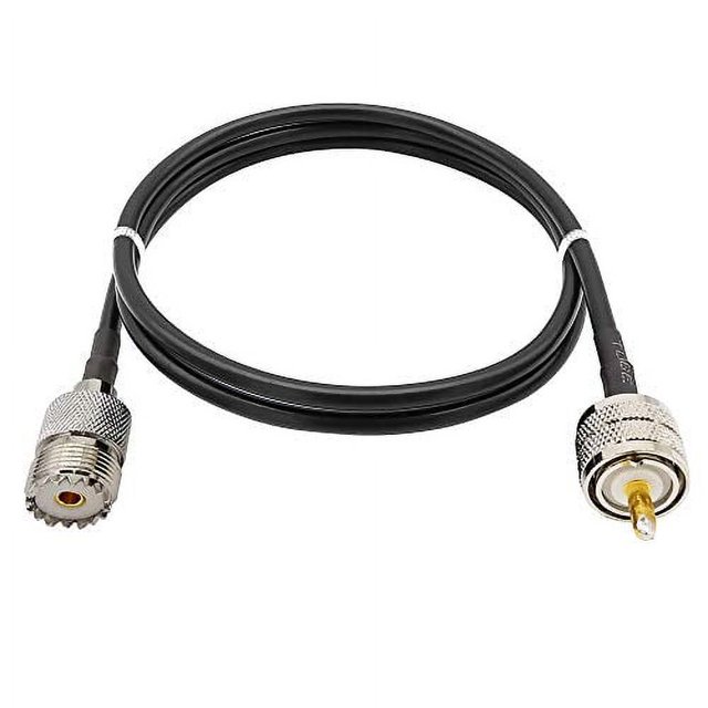 Allishop Uhf Extension Cable Pl 259 Male To So 239 Female Connectors With Rg58 Coax Cable 1 0580