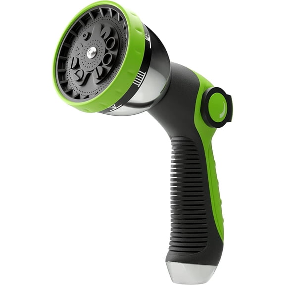 ALMA Garden Hose Nozzle Sprayer with Thumb Control On Off Valve - 10 Spray Pattern Garden Hose Sprayer Nozzle - Perfect Water Hose Nozzle for Outdoor