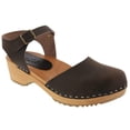 thumbnail image 1 of ALMA Swedish Wood Clog Leather Sandals, 1 of 38