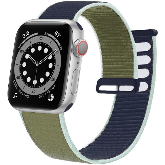 ALMNVO 1-2-3Pack Adjustable Nylon Sport Loop for Apple Watch Bands 49mm 45mm 44mm 40mm 41mm 38mm 42mm for Women Men, Braided Velcro Bands Wristbands for iWatch Series Ultra 8 7 SE 6 5 4 3 2 1